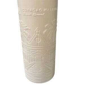 Marriott Beach Resort Curacao Water Bottle White Plastic Souvenir NWT Island